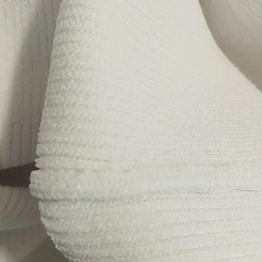 Alexis Giasa White Mini Dress - Strapless Neckline with Sculptural Curve Size S - Picture 14 of 14